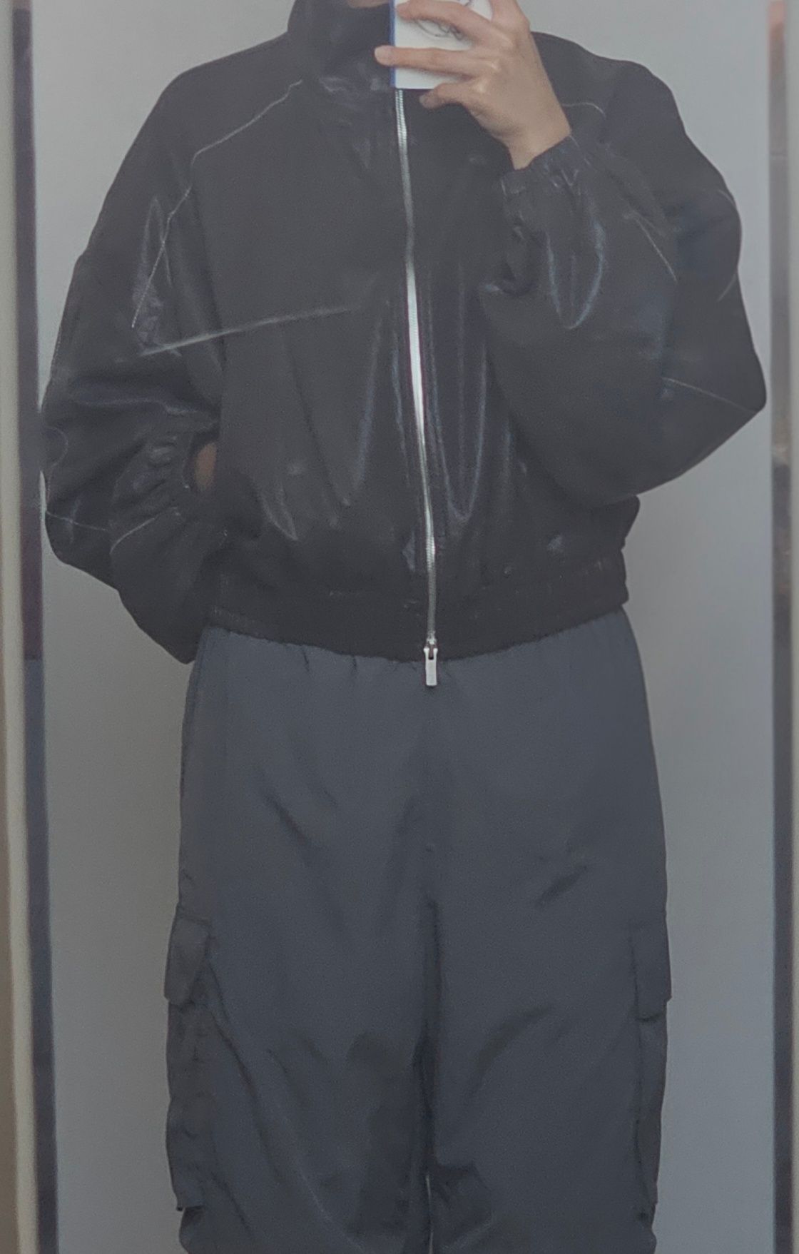 ジャケット・アウター MATIN ROUGH COATING CROP BOMBER MUSINSA | MATIN KIM MATIN ROUGH COATING CROP BOMBER IN DARK