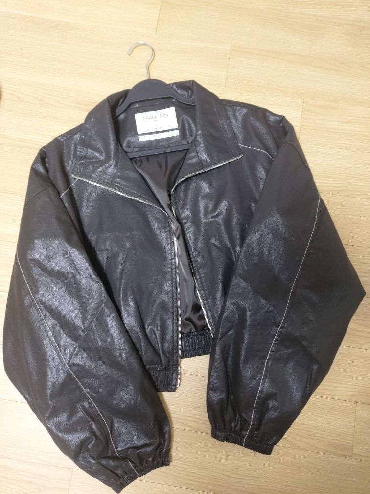 アウターその他 [MATINKIM]matin rough coating crop bomber in navy MATIN ROUGH COATING CROP BOMBER IN NAVY – Matin Kim