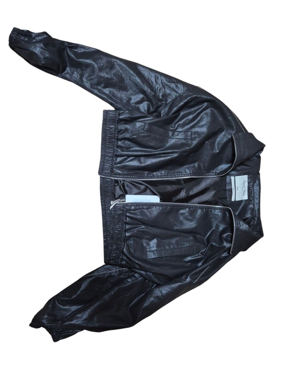 アウターその他 [MATINKIM]matin rough coating crop bomber in navy MATIN ROUGH COATING CROP BOMBER IN NAVY - MATINKIM