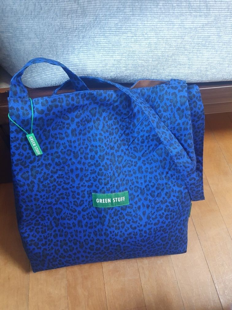 MUSINSA | GREEN STUFF boxy bag 53 - leopard all green