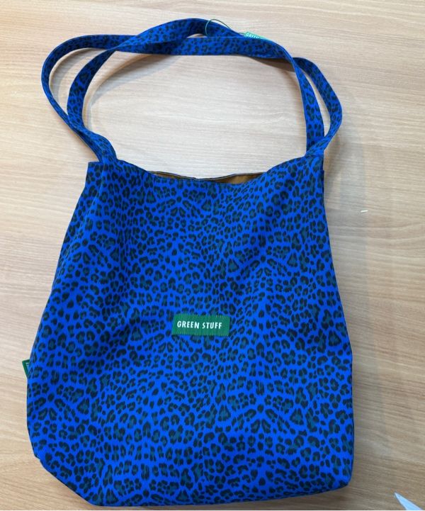 MUSINSA | GREEN STUFF boxy bag 53 - leopard all green