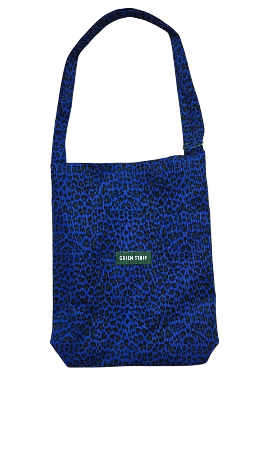 MUSINSA | GREEN STUFF boxy bag 53 - leopard all green