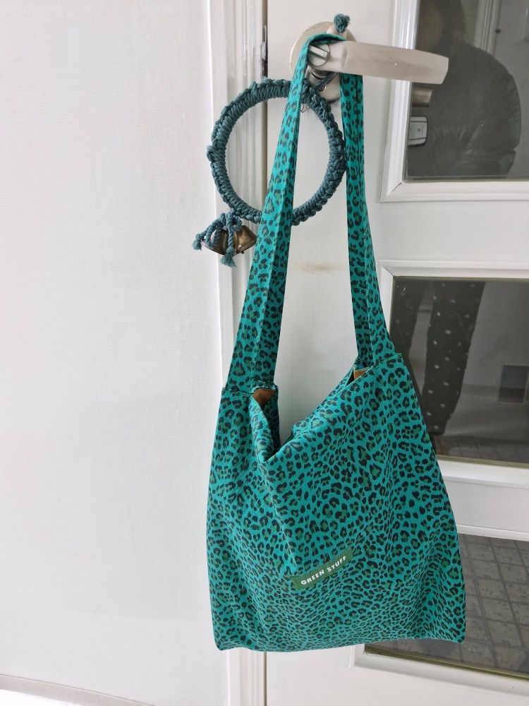 エコバッグ GREEN STUFF Nonchalantly boxy shopper bag 53 leopard print a MUSINSA | GREEN STUFF boxy bag 53 - leopard all green