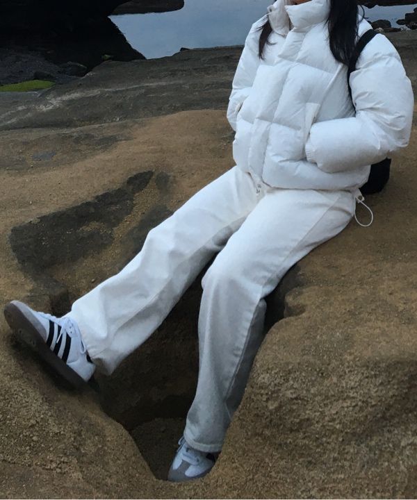 アウターその他 ROCKCAKE Beige Label Crop Puffer Jacket White RC24JP01200 MUSINSA | ROCKCAKE Beige Label Crop Puffer Jacket - White