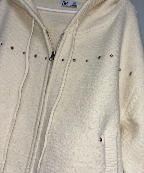 アウターその他 ROCKCAKE Studded Knit Hood Zip Up Black RC24KN02600 MUSINSA | ROCKCAKE Studded Knit Hood Zip Up - Black
