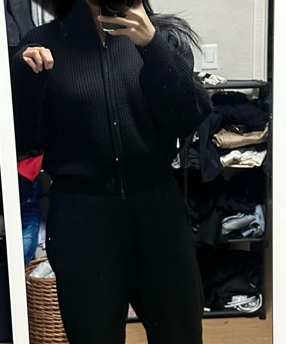 MUSINSA | AMOMENTO FULL NEEDLE CROP BLOUSON (3COLORS)