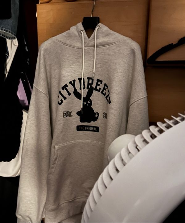 MUSINSA | CITYBREEZE City Fluffy Graphic Hoodie_BLACK