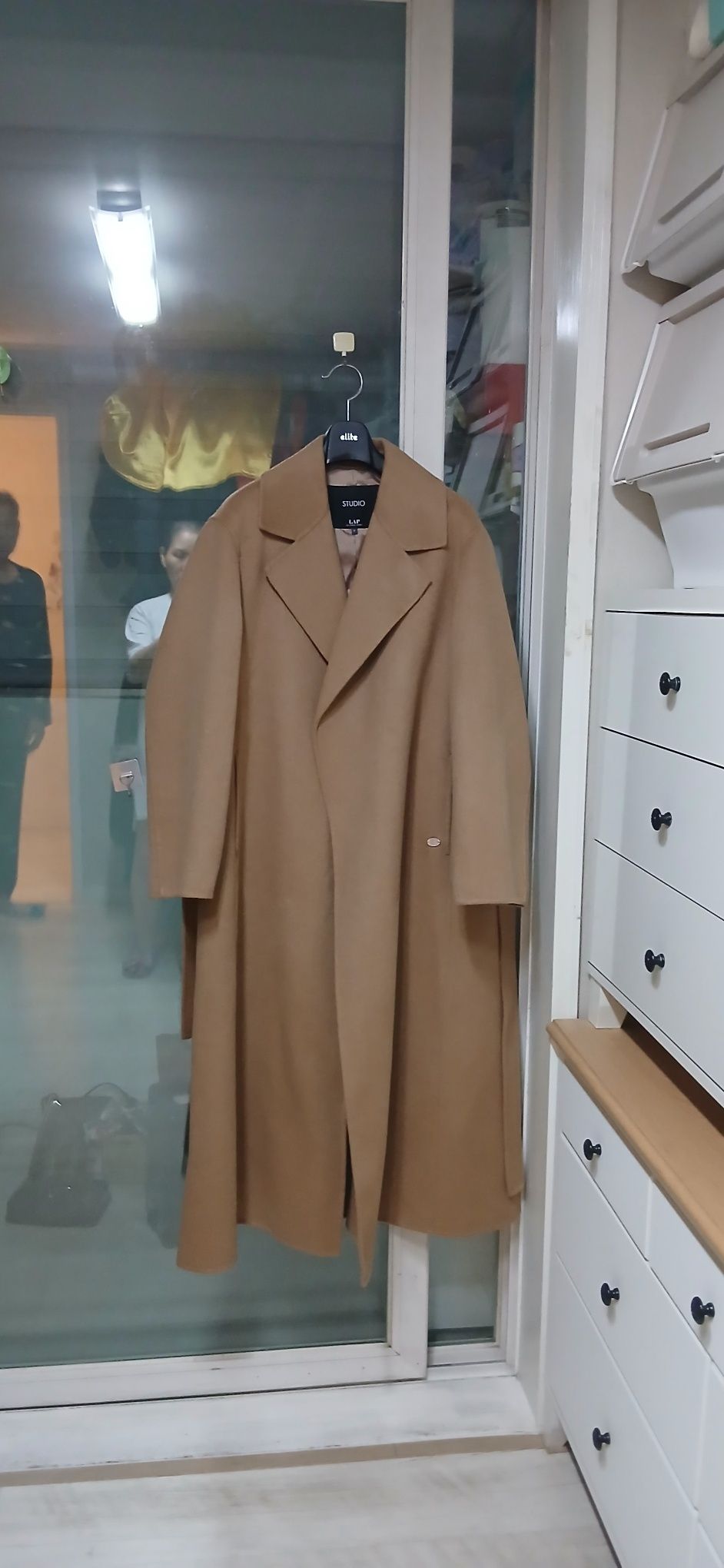 MUSINSA公式 | LAP (ハンド)ベルト付きオーバーサイズロングコート