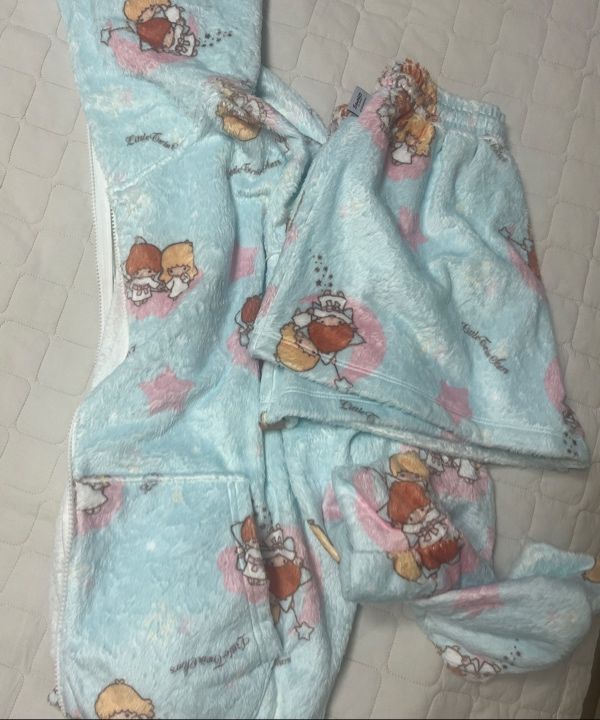 ルームウェア・パジャマ YOUHEE YOUHEE X LITTLE TWIN STAR GRAPHIC TERRY HOOD ZIPUP SE YOUHEE X LITTLE TWIN STAR GRAPHIC TERRY HOOD ZIP-UP SET UP