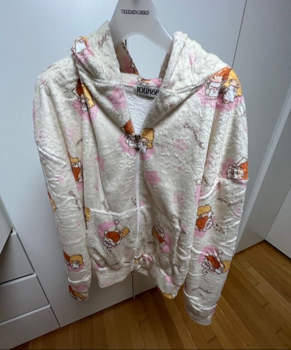 ◆YOUHEE X LITTLE TWIN STARS GRAPHIC TERRY HOOD ZIP-UP SET◆ org.jpg