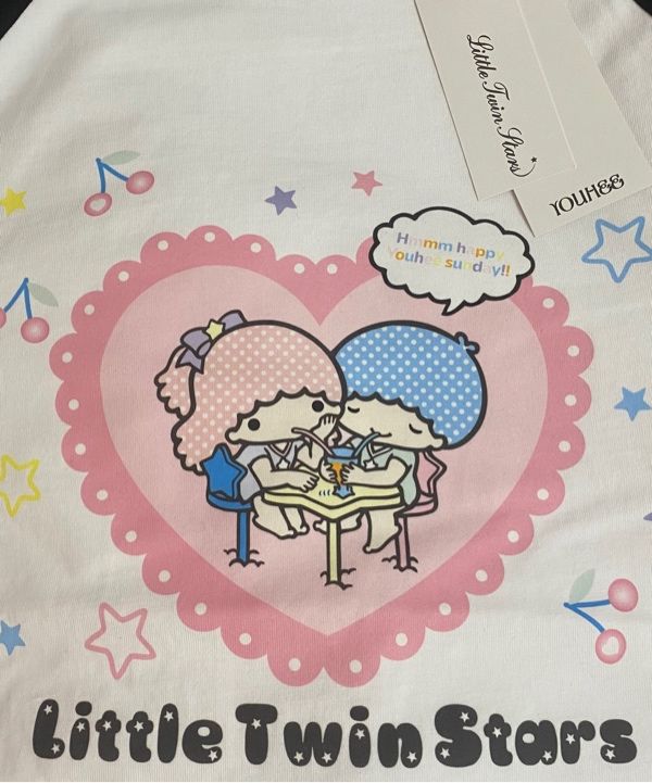 【YOUHEE】YOUHEE X LITTLE TWIN STAR HEART RAGLAN LONG SLEEVE MUSINSA | YOUHEE YOUHEE x LITTLE TWIN STAR HEART RAGLAN LONG