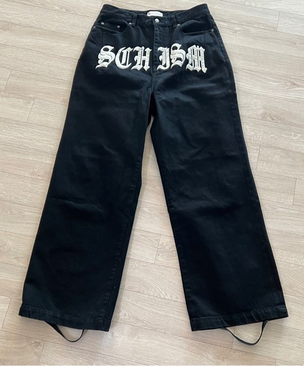 SCHISM INDUCING ■ SCHISM PATCH JEANS デニム MUSINSA公式 | SCHISM INDUCING SCHISM PATCH JEANS BLUE
