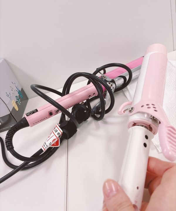 VODANA GlamwaveCurlingIronストロベリークリーム36mm MUSINSA | VODANA Glamwave Bongo Curling Iron 36mm Strawberry Cream