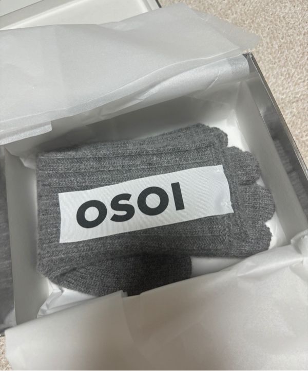 MUSINSA | OSOI HEART PATCH GLOVE [CAMEL]