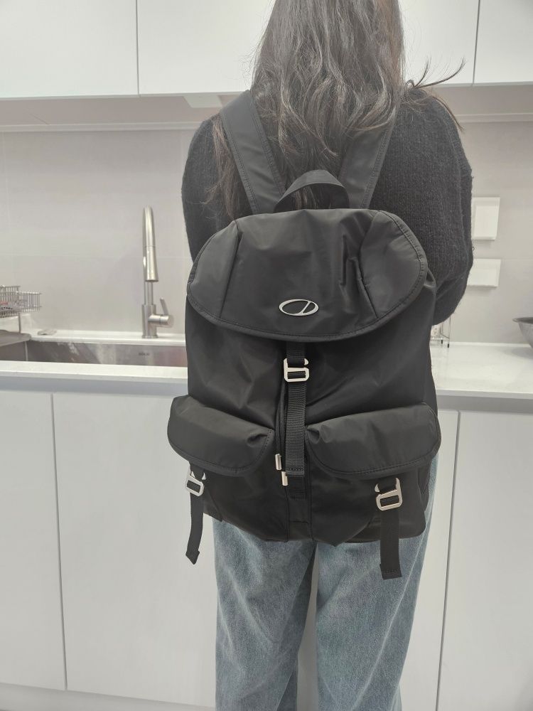 ODDSTUDIO ■ SIGNATURE TWO POCKET BACKPACK MUSINSA | ODDSTUDIO SIGNATURE TWO POCKET BACKPACK - BLACK