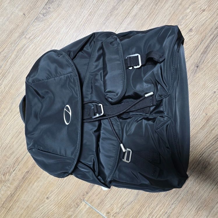 MUSINSA | ODDSTUDIO SIGNATURE TWO POCKET BACKPACK - BLACK