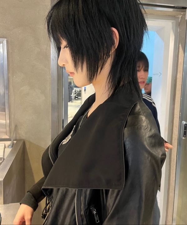 MUSINSA公式 | FLAREUP Asymmetrical Biker Leather Jacket (FL