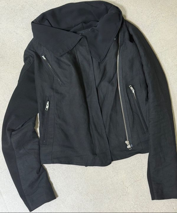 MUSINSA公式 | FLAREUP Asymmetrical Biker Jacket (FL-047_Black)