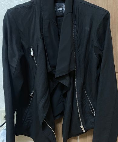 MUSINSA公式 | FLAREUP Asymmetrical Biker Jacket (FL-047_Black)