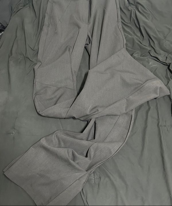 MUSINSA公式 | FLAREUP Asymmetrical Drape Pants (FL-245_Charcoal)