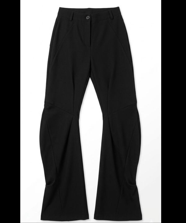 MUSINSA | FLAREUP Asymmetrical Drape Pants (FL-245_Black)