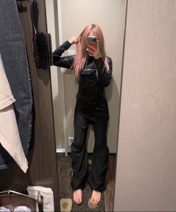 MUSINSA公式 | FLAREUP Asymmetrical Drape Pants (FL-245_Black)