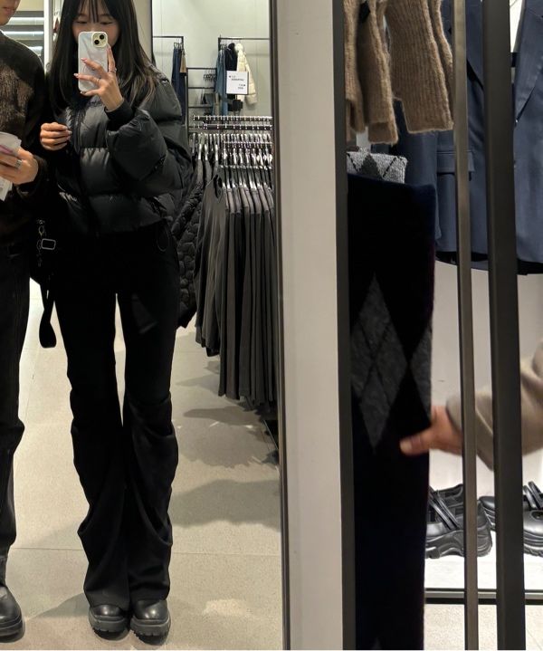 MUSINSA公式 | FLAREUP Asymmetrical Drape Pants (FL-245_Black)