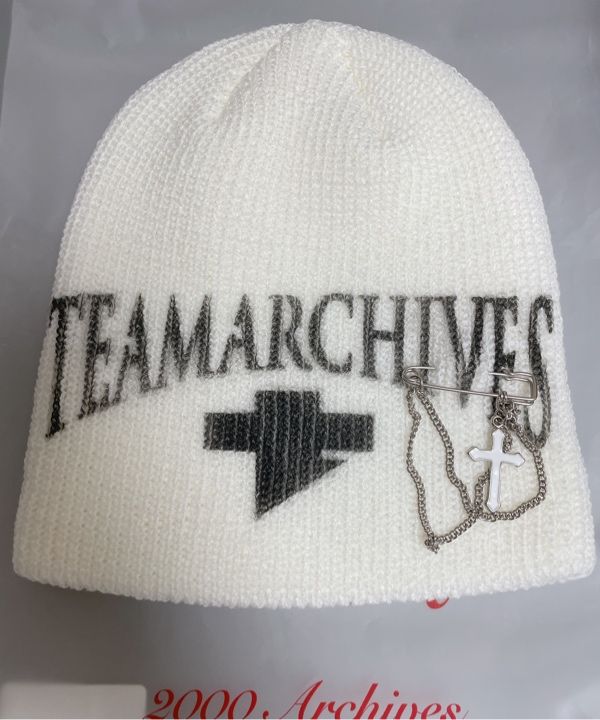 2000Archives ビーニー MUSINSA公式 | 2000ARCHIVES TEAMARCHIVES BEANIE (IVORY)