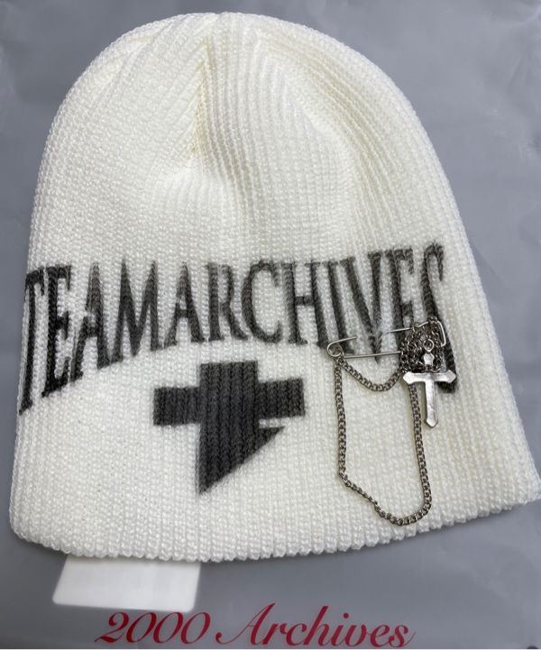 2000ARCHIVES☆TEAMARCHIVES BEANIE 2000Archives] TEAMARCHIVES BEANIE (BLACK) 正規品 韓国