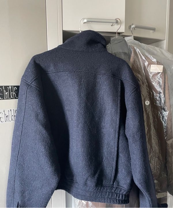 MUSINSA | PARTIMENTO 100% Curly Wool Harrington Jacket Brown
