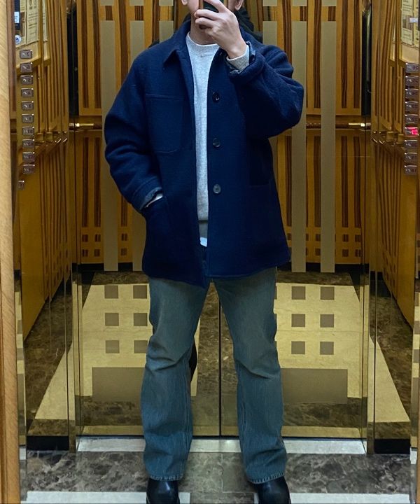ダッフルコート PARTIMENTO 100% Curly Wool Half Coat 4MM025 PARTIMENTO