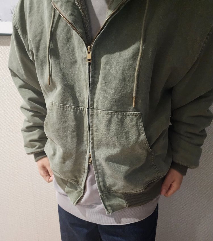 パーカー・フーディ PARTIMENTO Boa Fleece VTG Washed Work Hood Zip-Up 4MM026 MUSINSA | PARTIMENTO Boa Fleece VTG Washed Work Hooded Zip