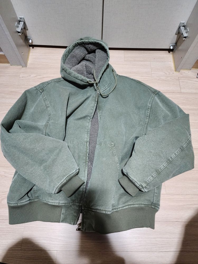 パーカー・フーディ PARTIMENTO Boa Fleece VTG Washed Work Hood Zip-Up 4MM026 MUSINSA | PARTIMENTO Boa Fleece VTG Washed Work Hooded Zip