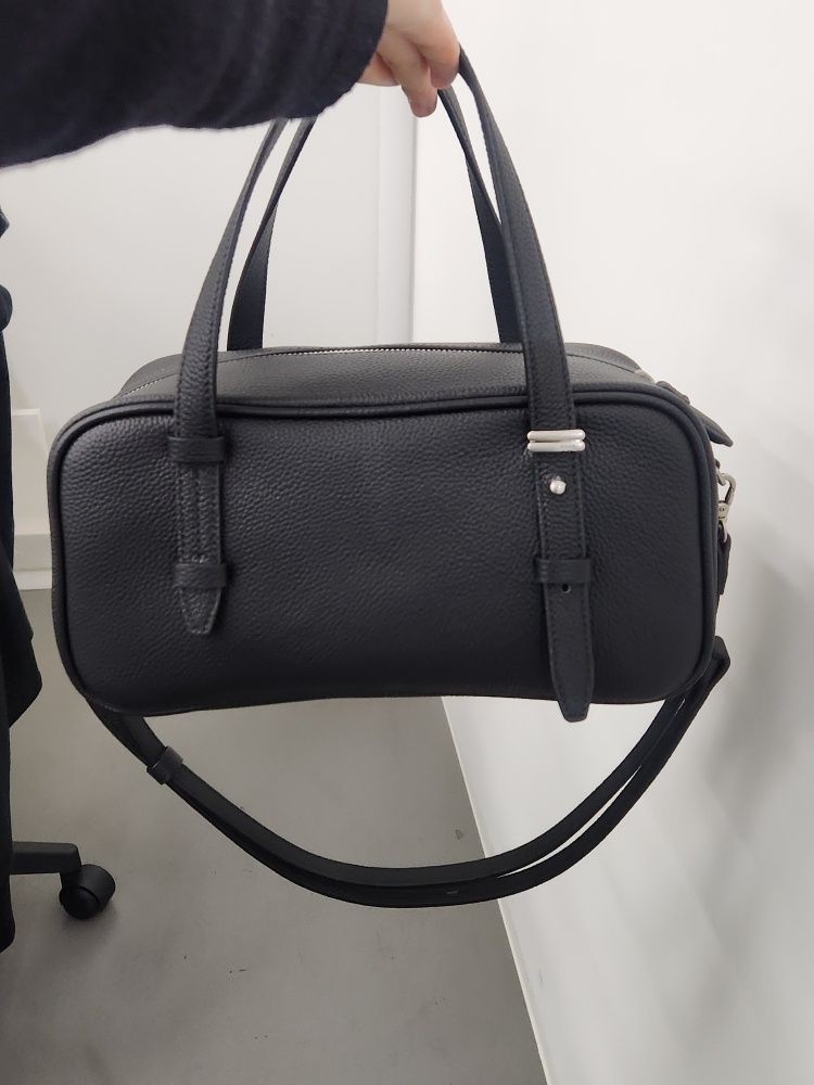 MUSINSA | DEMERIEL VT Boston Bag Black