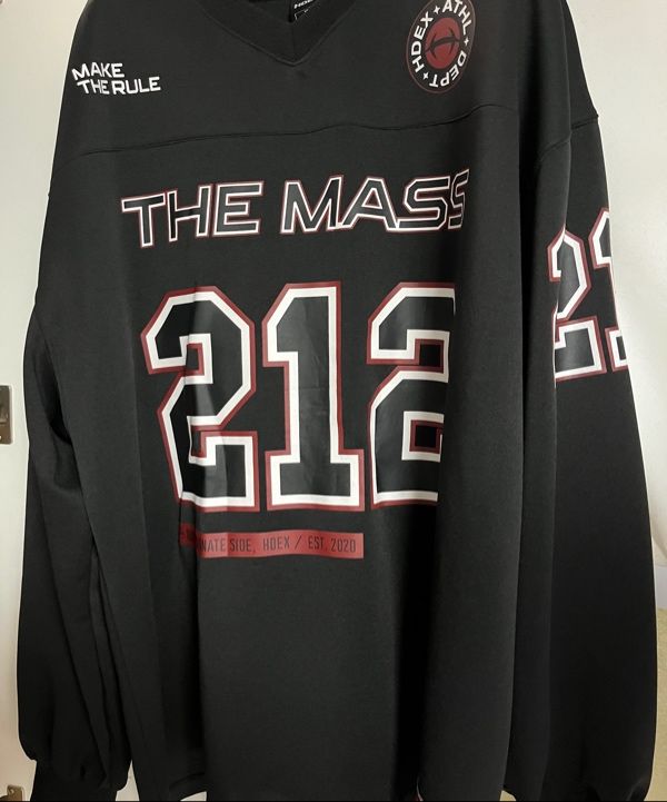 MUSINSA | HDEX The Mass 212 Giant Fit Rugby Jersey Long Sleeve (Black)