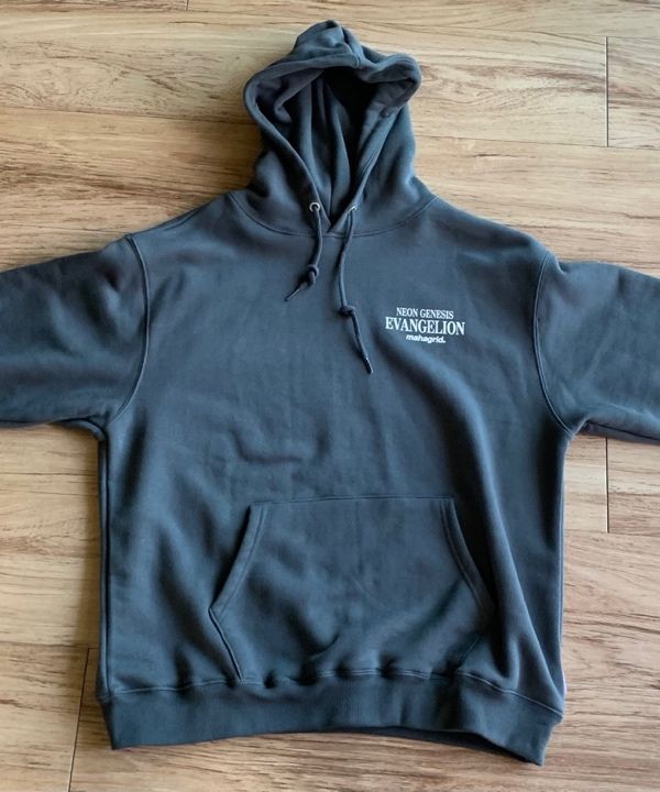 MUSINSA | MAHAGRID PROJECT EVA HOODIE LIGHT GREY(MG2EFMM404B)