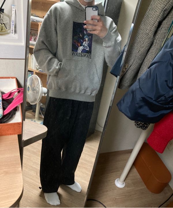 さらに100円引き◆MAHAGRID◆EVANGELION HOODIE EVANGELION HOODIE [GREY] - MAHAGRID
