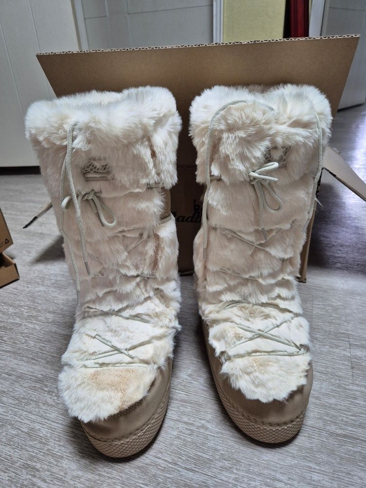 MUSINSA | BADBLOOD Eskimo Boots Tall Platform - Cream