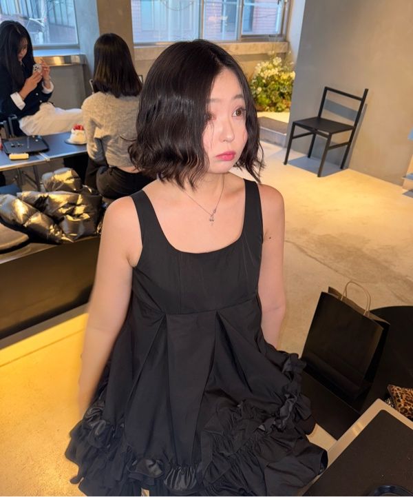 ワンピース sinoon Frill Sleeveless Dress (Black) MUSINSA公式 | SINOON [ILLIT WONHEE wearing] Frill Sleeveless