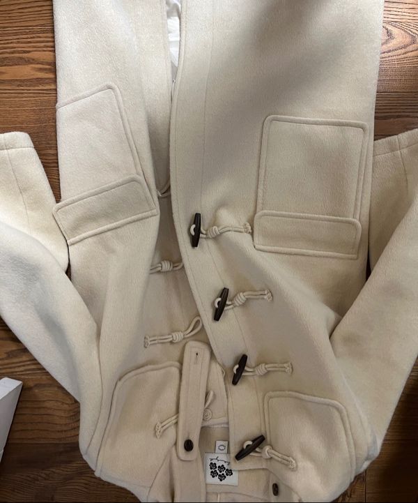 MUSINSA | SINOON Classic Duffel Long Coat (Cream)