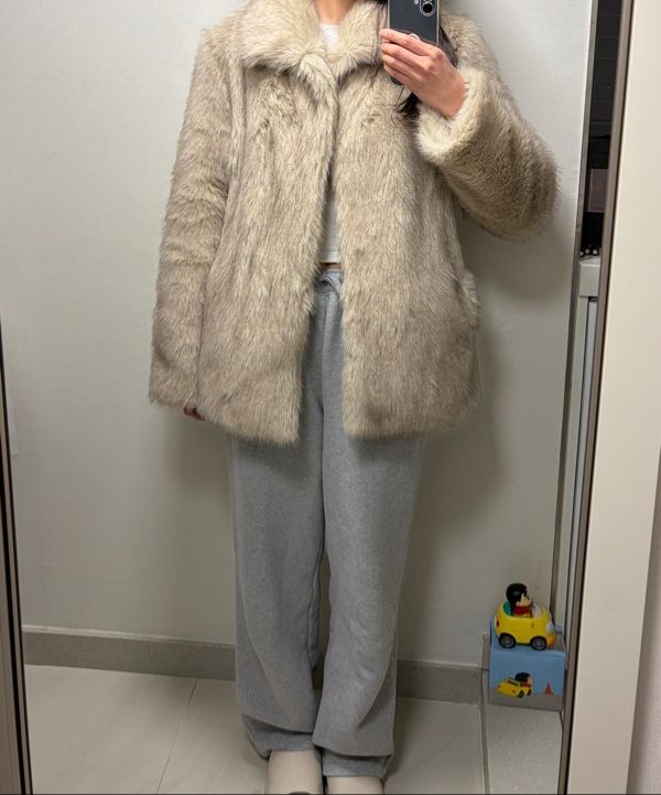 ジャケット・アウター sinoon Heavy Mix Fur Jacket (Ash Brown) MUSINSA公式 | SINOON Heavy Mix Fur Jacket (Ash Brown)