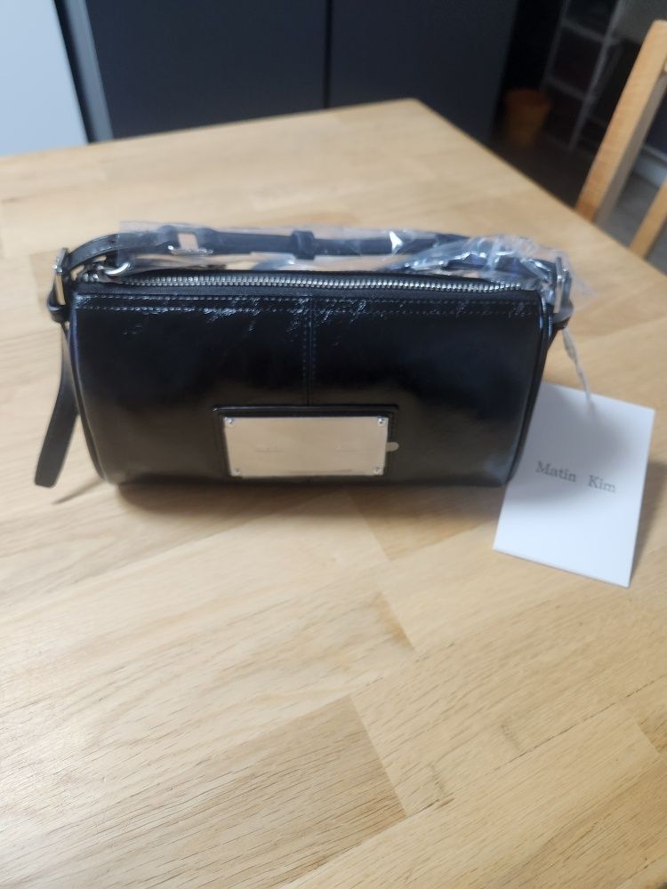 MUSINSA | MATIN KIM BUCKLE STRAP TWO WAY MINI BAG IN BLACK