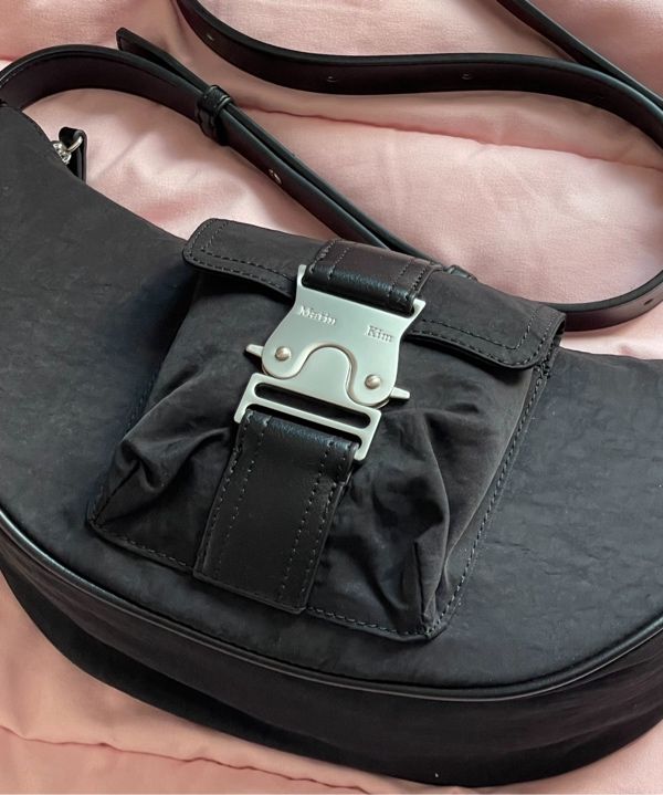 MUSINSA | MATIN KIM BUCKLE HOBO BAG IN BLACK