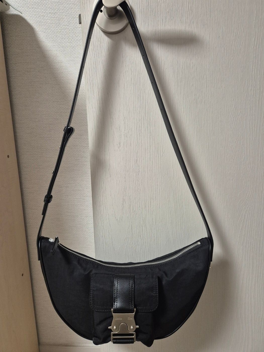 MUSINSA | MATIN KIM BUCKLE HOBO BAG IN BLACK