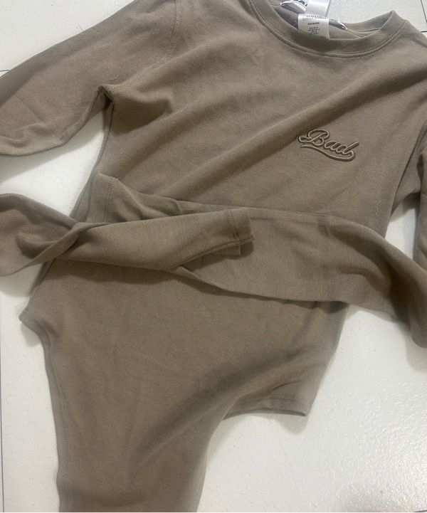 ★BADBLOOD★ Beyond Soft Bodysuit Long Sleeve Charcoal w-jst MUSINSA | BADBLOOD Beyond Soft Bodysuit Long Sleeve - Tobacco