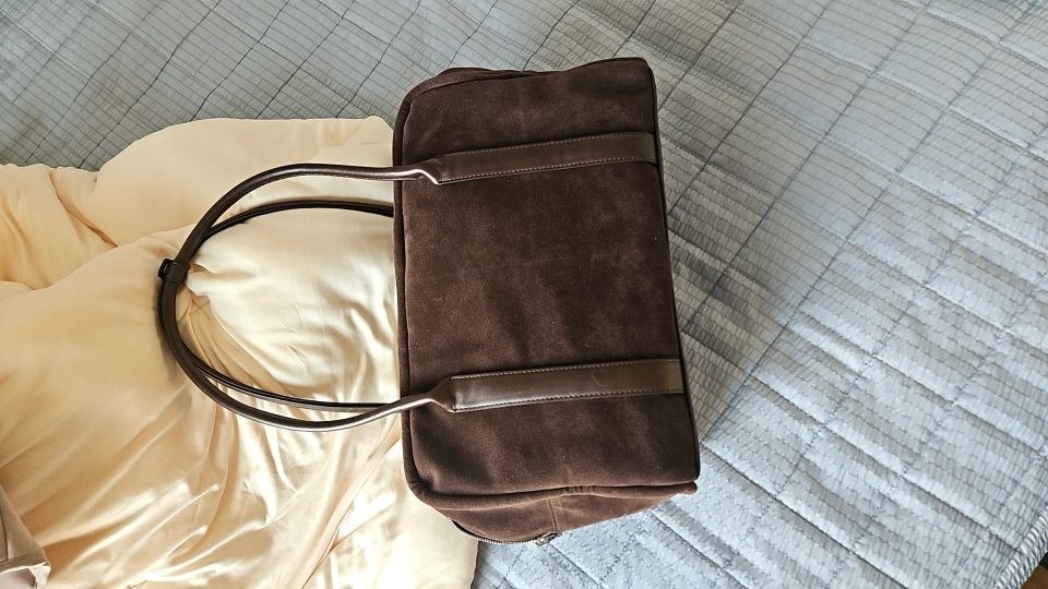 MUSINSA | YEOMIM box bag (suede brown)