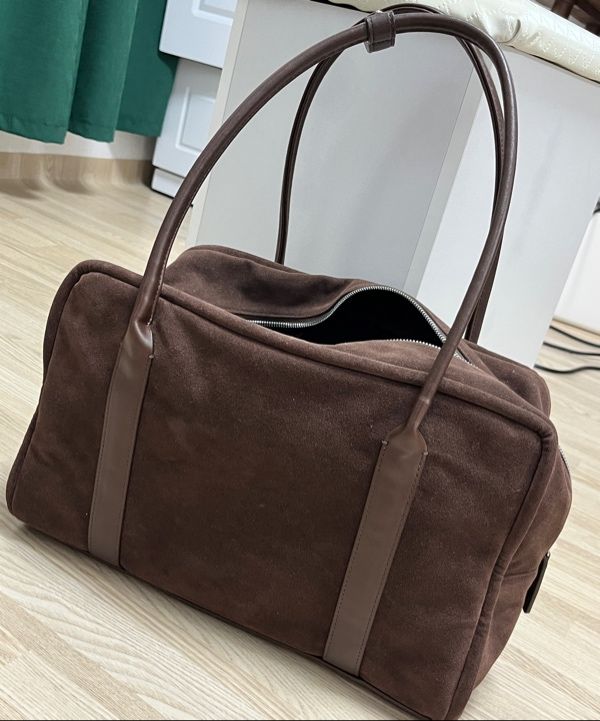 MUSINSA | YEOMIM box bag (suede brown)