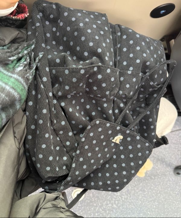 韓国商品/YEOMIM mini day backpack (dot corduroy) MUSINSA | YEOMIM mini day backpack (dot corduroy)