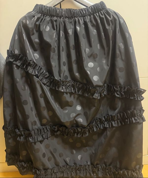 MUSINSA公式 | KOOKEESEE Dot Frill Cancan Long Skirt