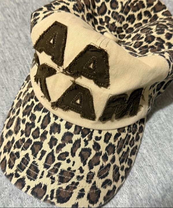 MUSINSA公式 | AAKAM Leopard Patch Cotton Ball Cap (Brown)